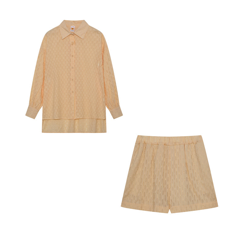 Elizabeth Cotton Shirt & Shorts Set