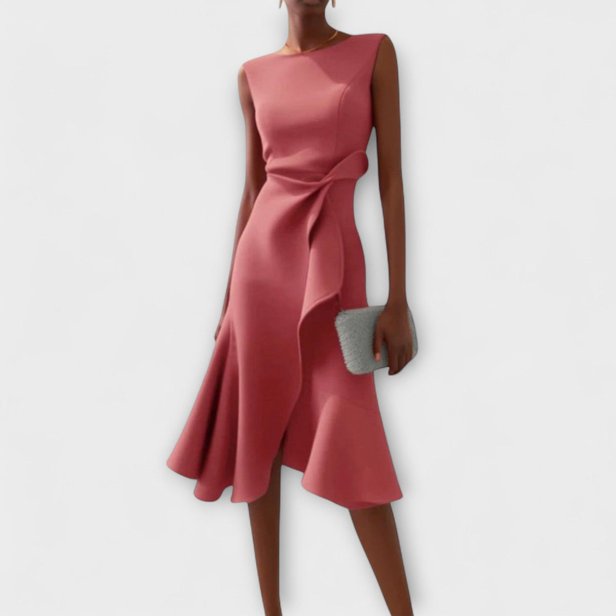 Juliette Ruffle Midi Dress