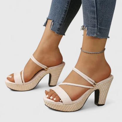 Maevira Strappy Platform Heels
