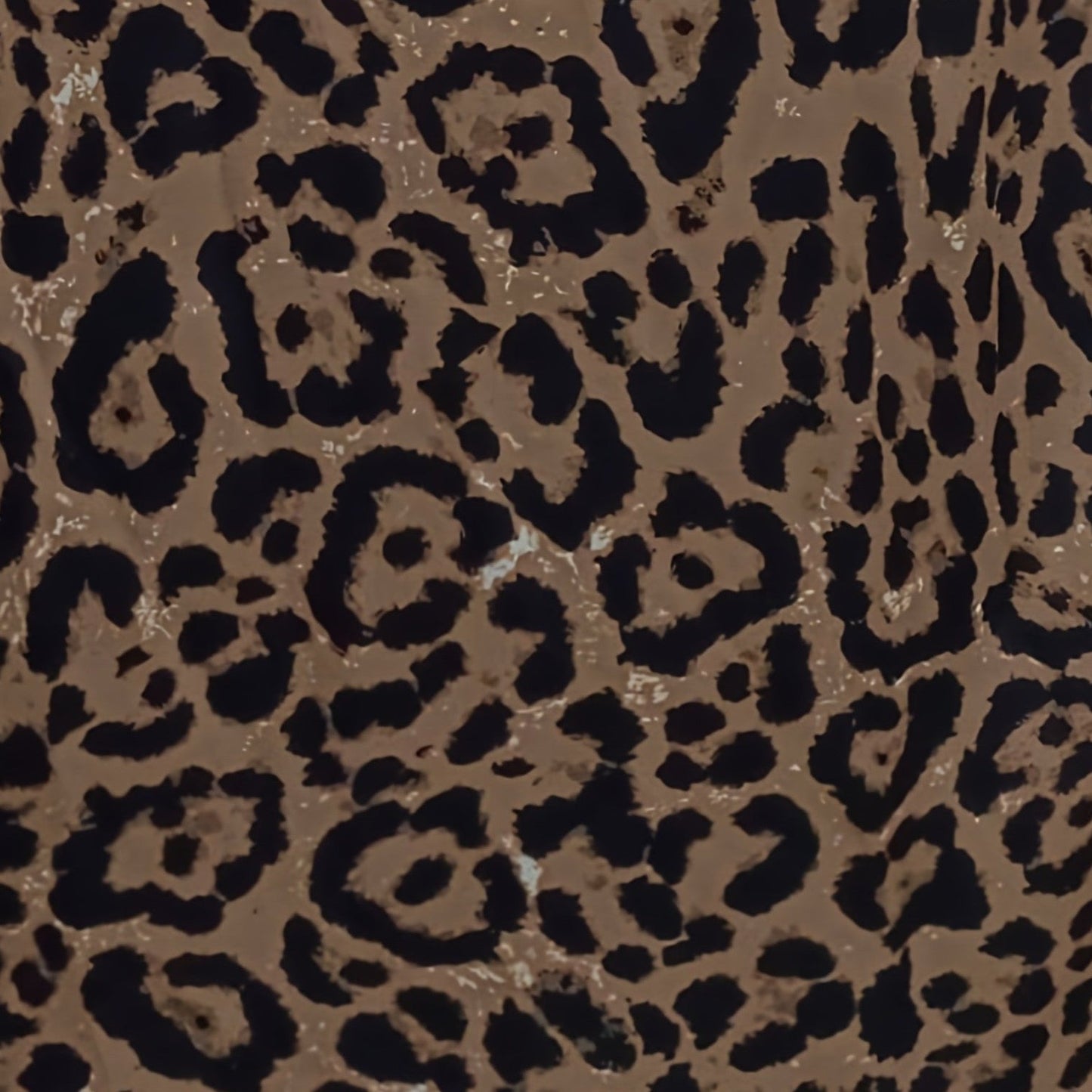 Leopard Print Slit Midi Skirt