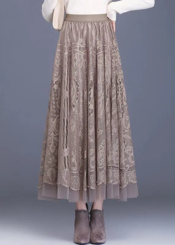 Lacova Patchwork Lace Skirt