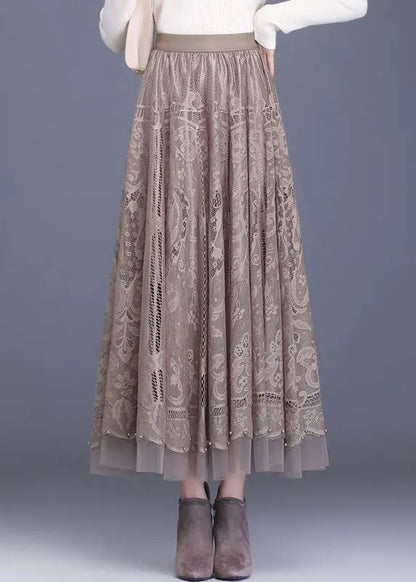 Lacova Patchwork Lace Skirt