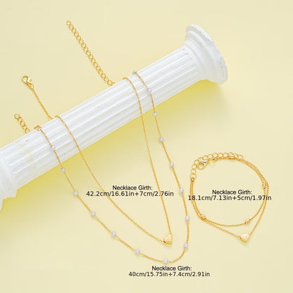 Loving Hearts Necklace Set