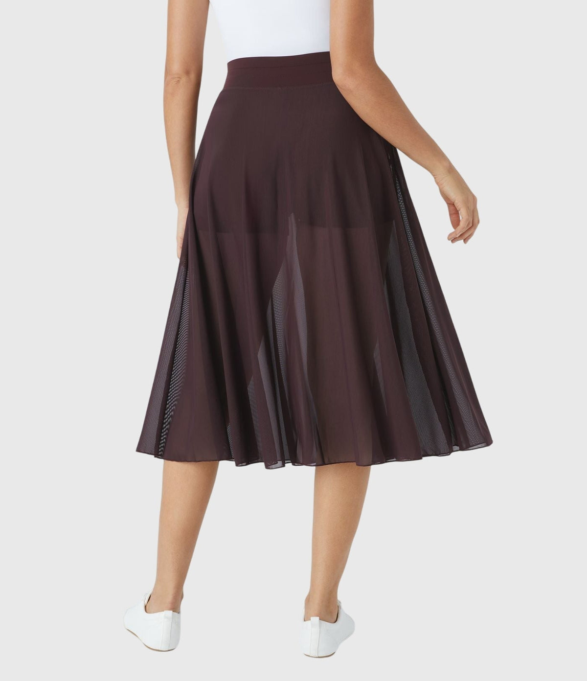 Melanie Chiffon Wrap Midi Skirt