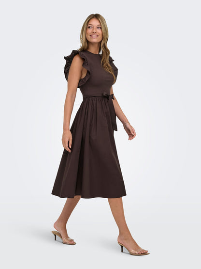 ONLAVALORA Long - Jurk - black coffee