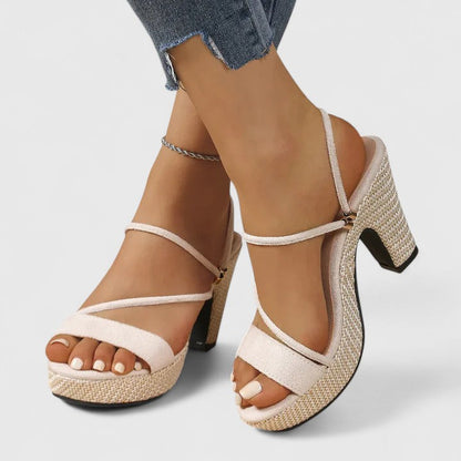 Maevira Strappy Platform Heels