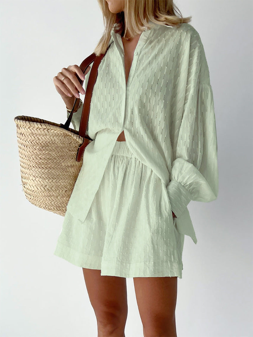 Elizabeth Cotton Shirt & Shorts Set