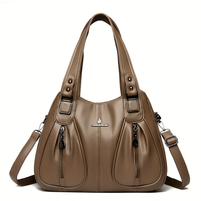 Clarova Dual-Zip Shoulder Bag