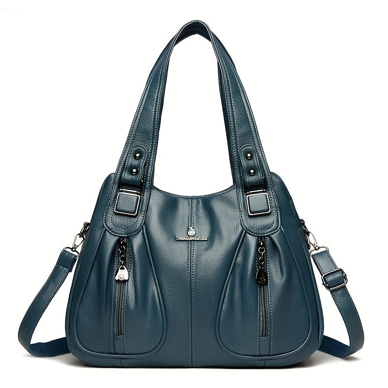Clarova Dual-Zip Shoulder Bag