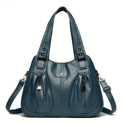 Clarova Dual-Zip Shoulder Bag