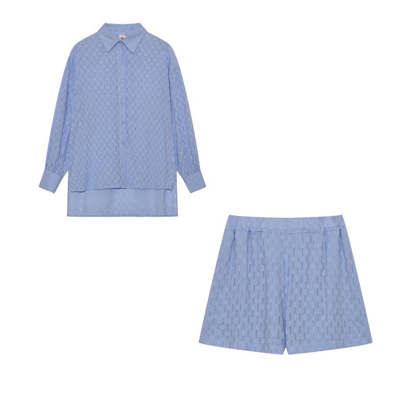 Elizabeth Cotton Shirt & Shorts Set
