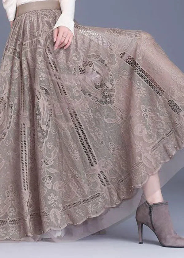 Lacova Patchwork Lace Skirt