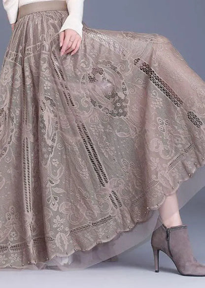 Lacova Patchwork Lace Skirt