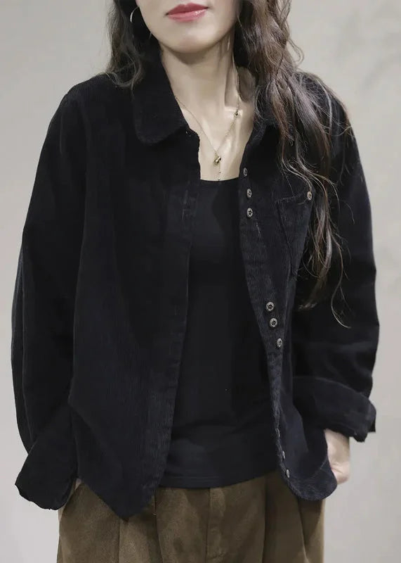 Petrava Patchwork Button Coat