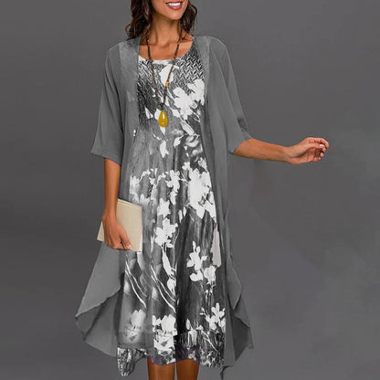 Anita Floral-Print Two-Piece Dress Set
