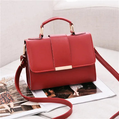 Retro PU Leather Crossbody Handbag