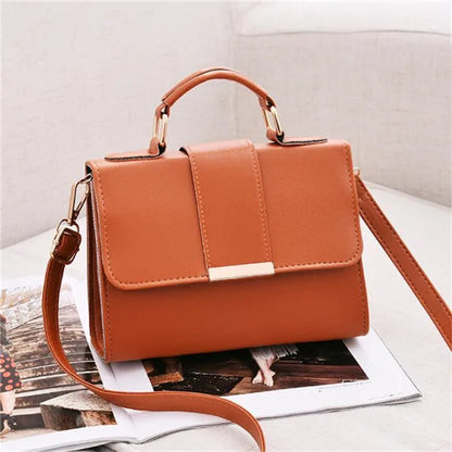 Retro PU Leather Crossbody Handbag