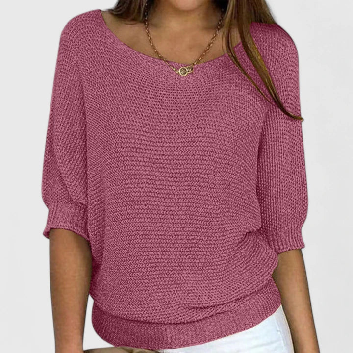 Kalyndrae Batwing Knit Sweater