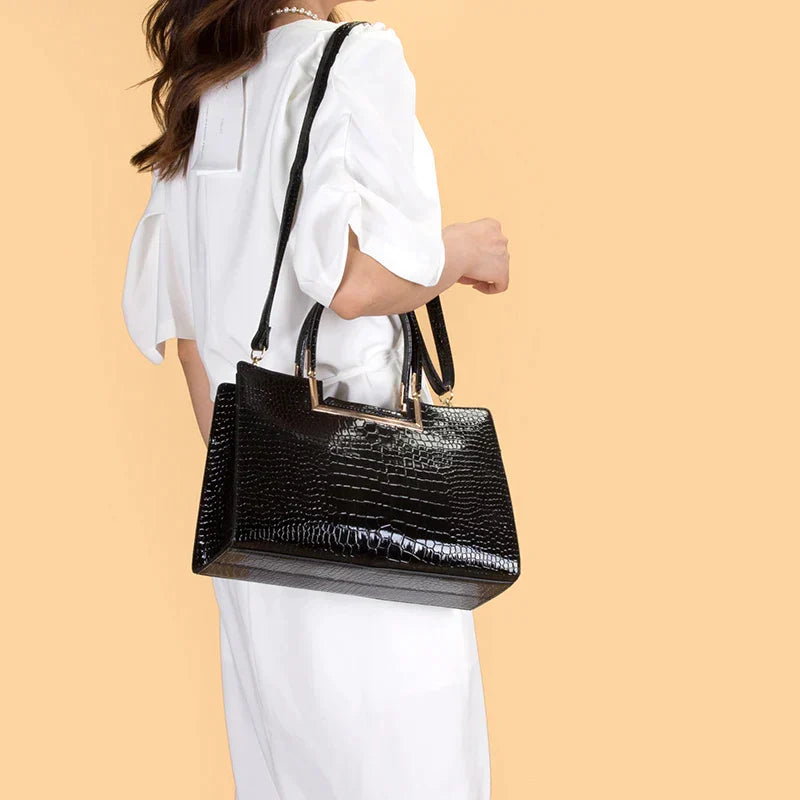 Leather Tote Bag & Wallet Set