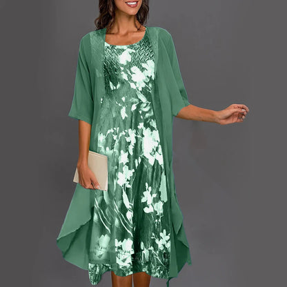 Anita Floral-Print Two-Piece Dress Set