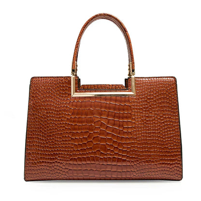 Leather Tote Bag & Wallet Set
