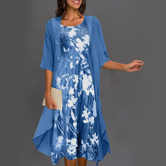 Anita Floral-Print Two-Piece Dress Set