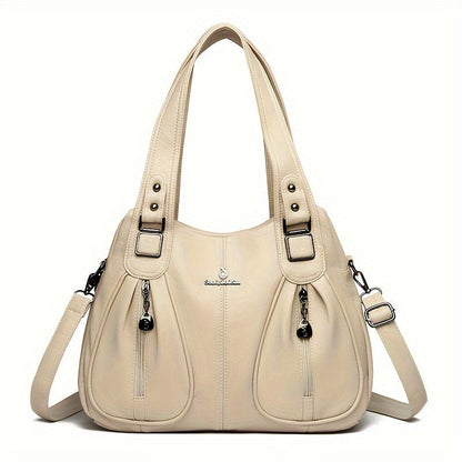 Clarova Dual-Zip Shoulder Bag