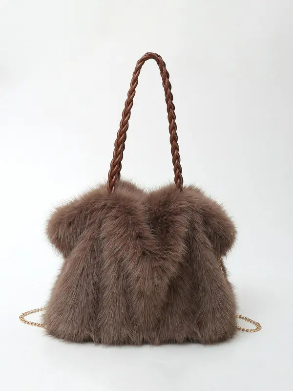 Bethova Faux Fur Tote Bag