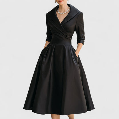 Marley Quinn Wrap V-Neck Midi Dress