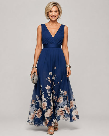 Mika Floral Border Maxi Dress
