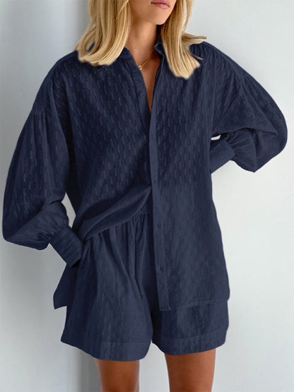 Elizabeth Cotton Shirt & Shorts Set