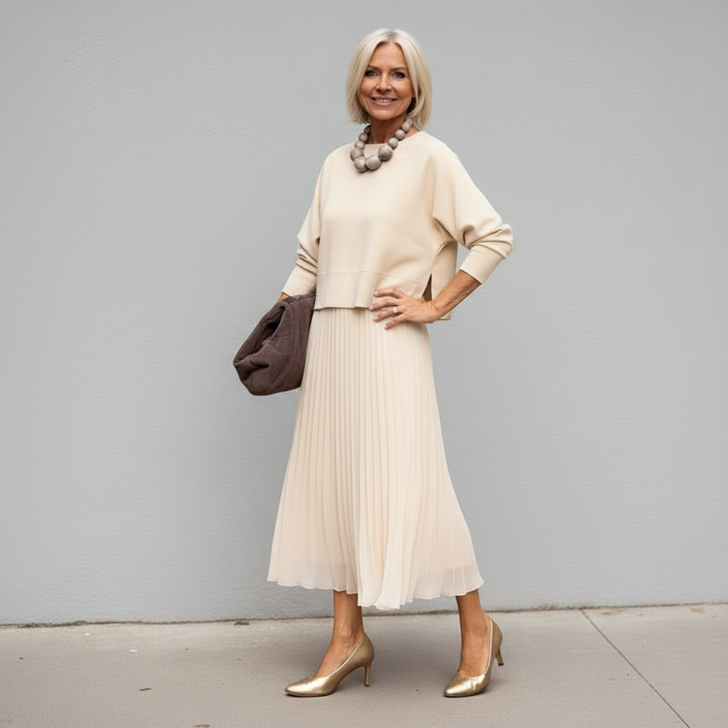 Emmie Knit Top & Dress Two-Piece Set