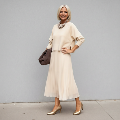 Emmie Knit Top & Dress Two-Piece Set