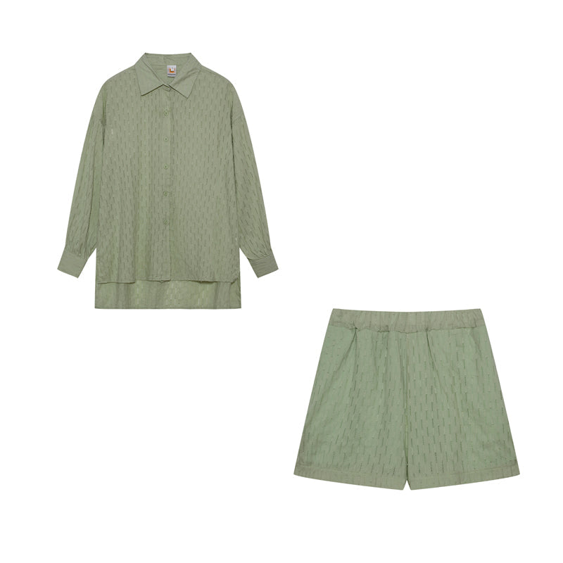 Elizabeth Cotton Shirt & Shorts Set