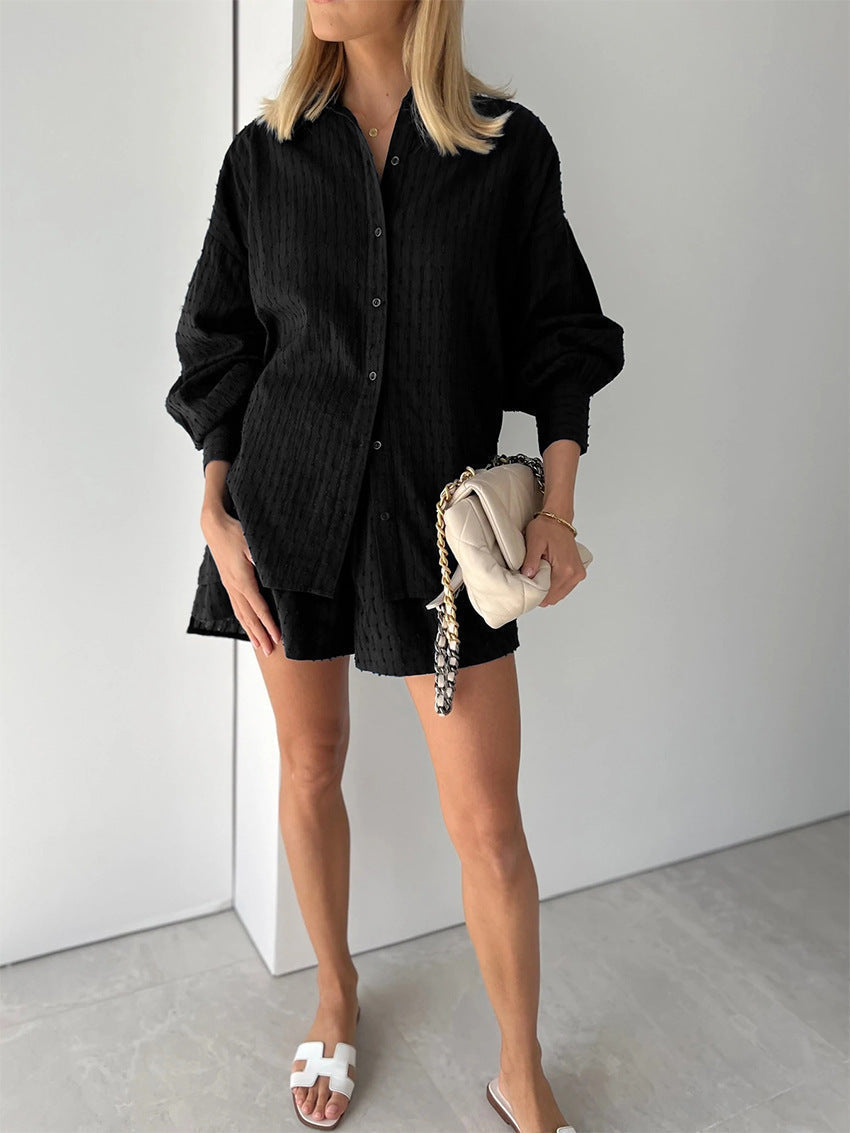 Elizabeth Cotton Shirt & Shorts Set