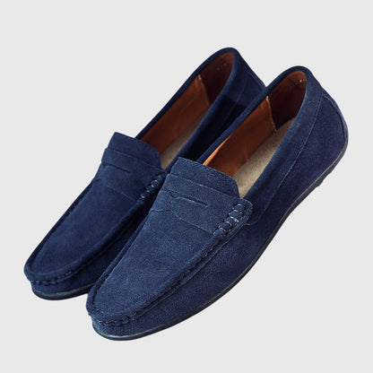 Rosaly Suede Penny Loafers