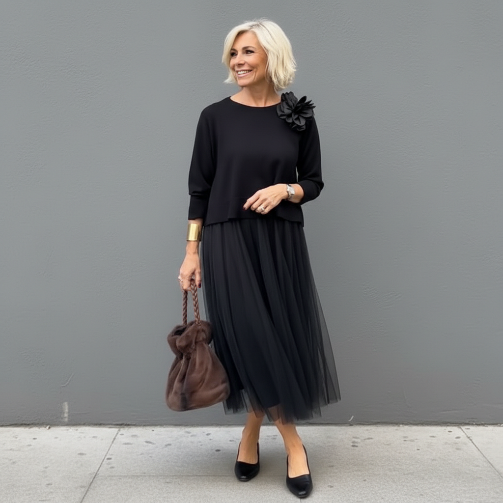 Emmie Knit Top & Dress Two-Piece Set