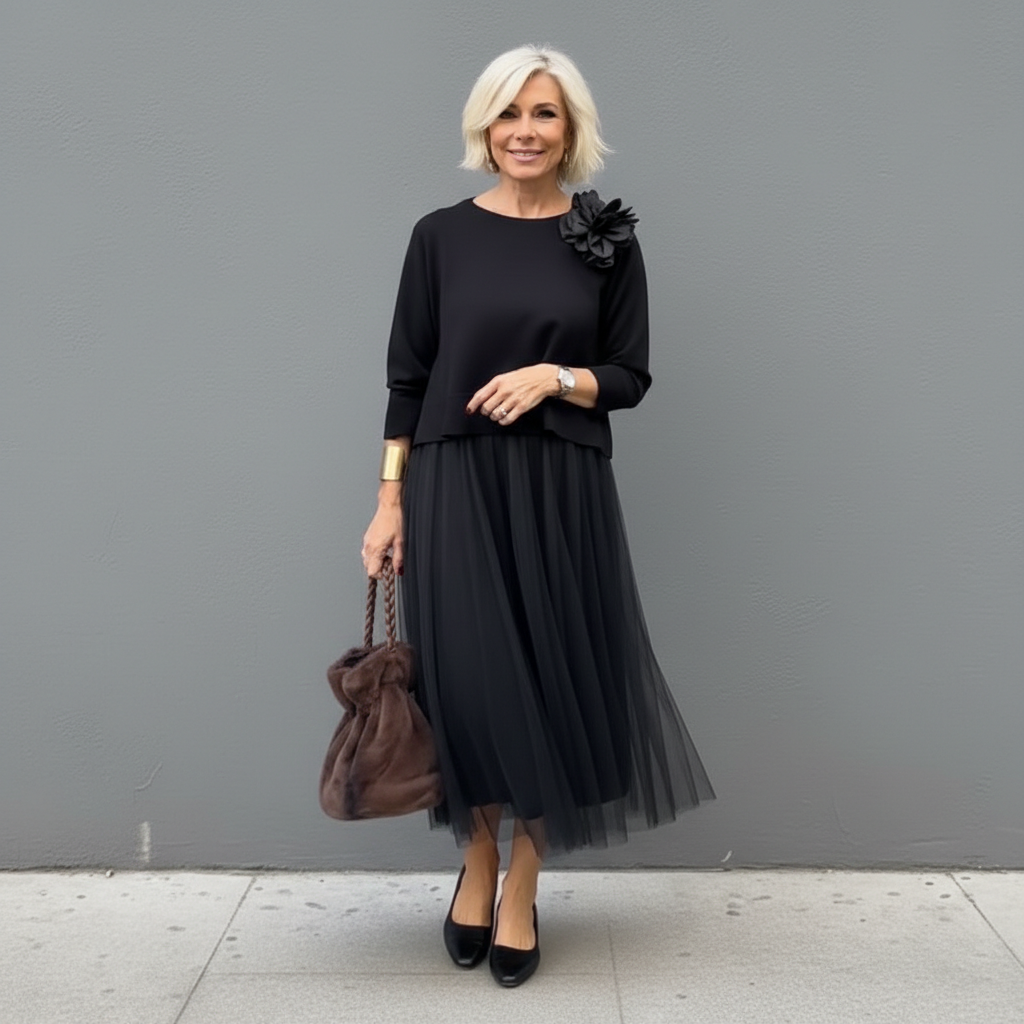 Emmie Knit Top & Dress Two-Piece Set