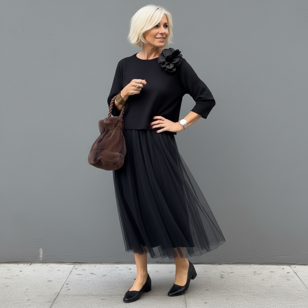Emmie Knit Top & Dress Two-Piece Set
