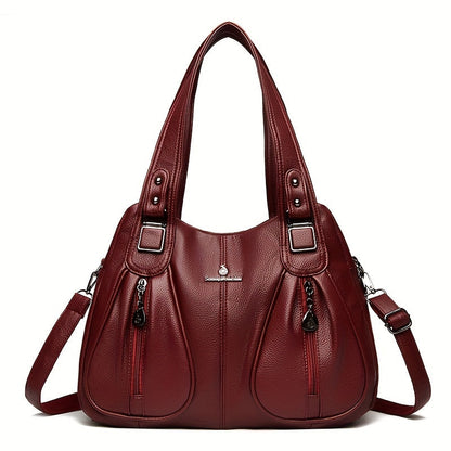 Clarova Dual-Zip Shoulder Bag