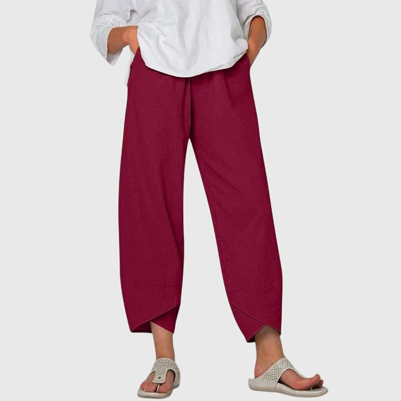 Leona Wide-Leg Comfort Trousers