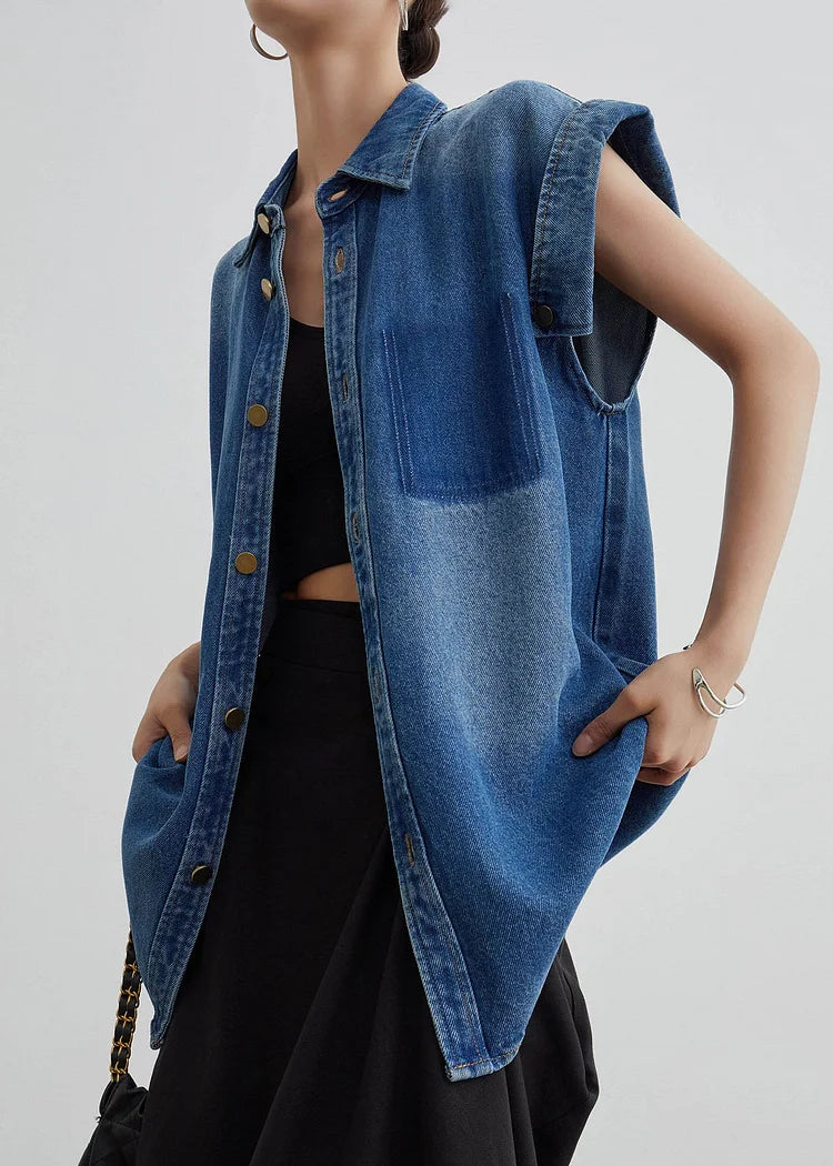 Denova Peter Pan Denim Coat