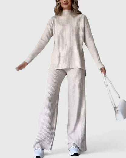 Myzriella Slit-Detail Two-Piece Set