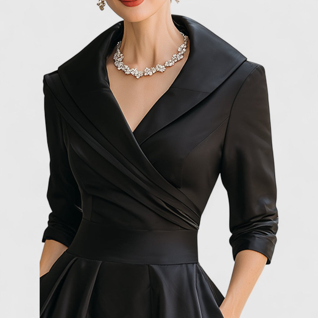Marley Quinn Wrap V-Neck Midi Dress