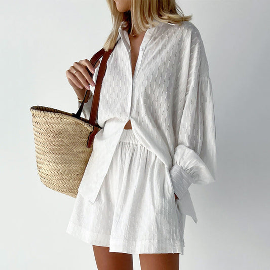 Elizabeth Cotton Shirt & Shorts Set