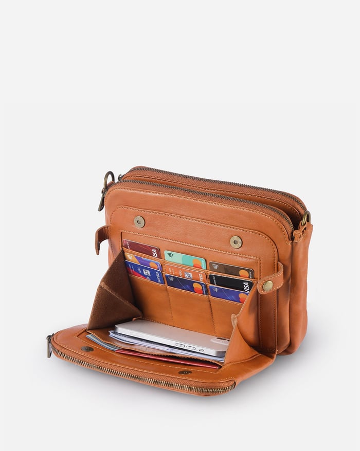 Jovie Triple-Layer Crossbody Bag
