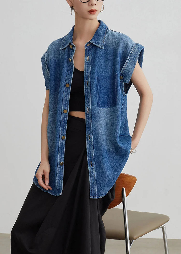 Denova Peter Pan Denim Coat
