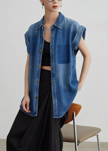 Denova Peter Pan Denim Coat