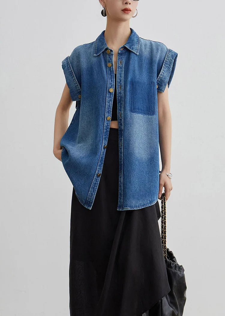 Denova Peter Pan Denim Coat