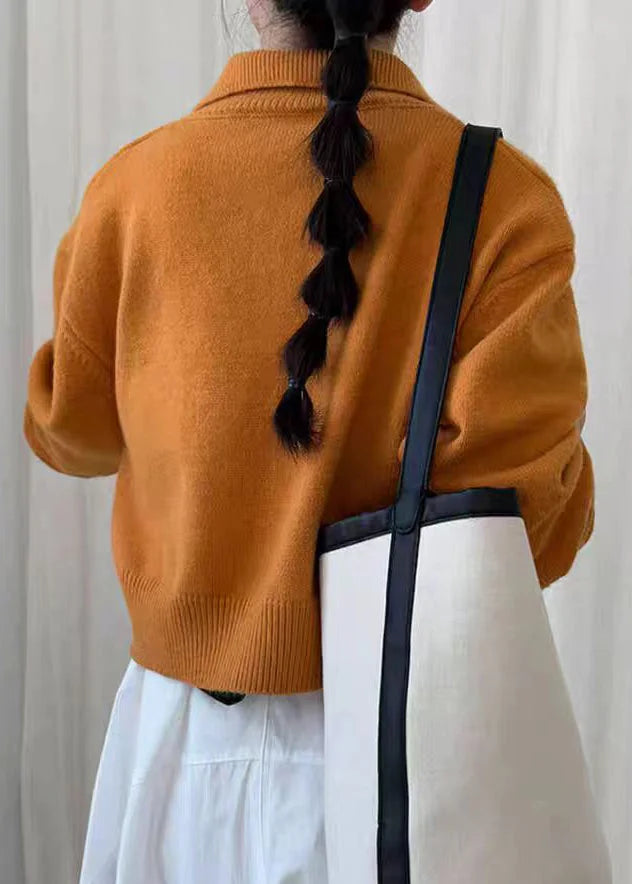 Knitova Zip-Up Patchwork Coat